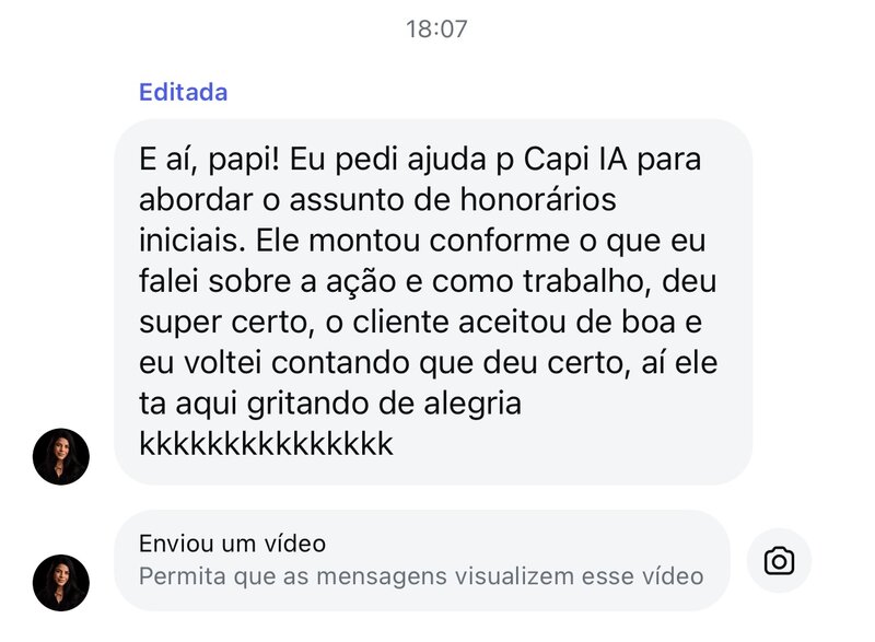 Feedback honorários