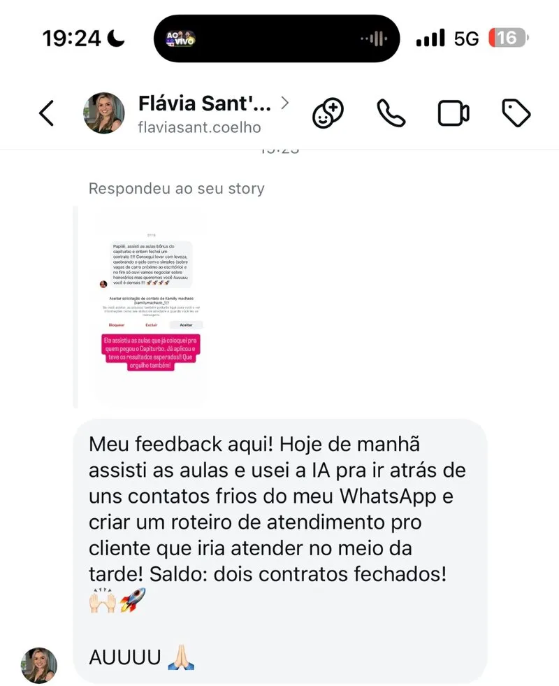 Depoimento de advogado usando a Capi